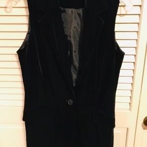 Long Velvet Vest